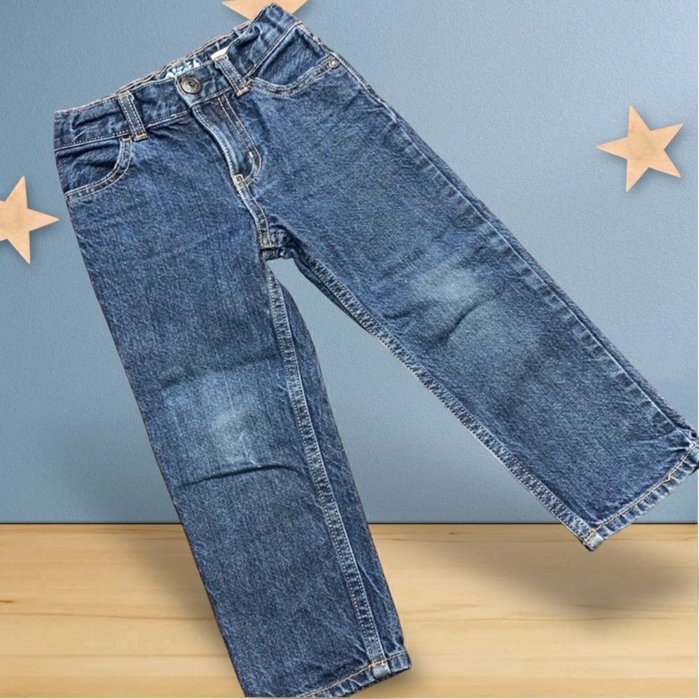 Oshkosh B'gosh Blue Denim Jeans Adjustable Waist - Picture 9 of 9